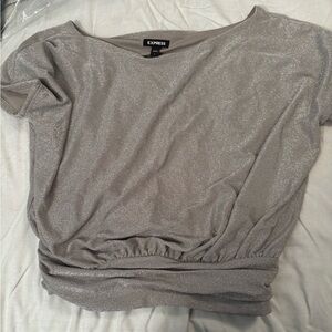 Express Women's Gray Top